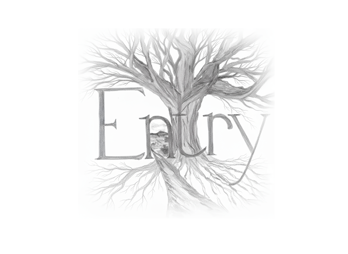 ENTRY artwork with tree